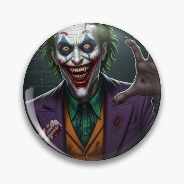 Item preview, The Razorgrin Joker - Modern Horror Glitch Art designed and sold by The monster .