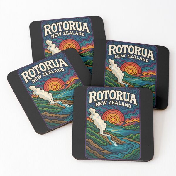 Item preview, Rotorua New Zealand Trippy Art designed and sold by TomFrontierArt.