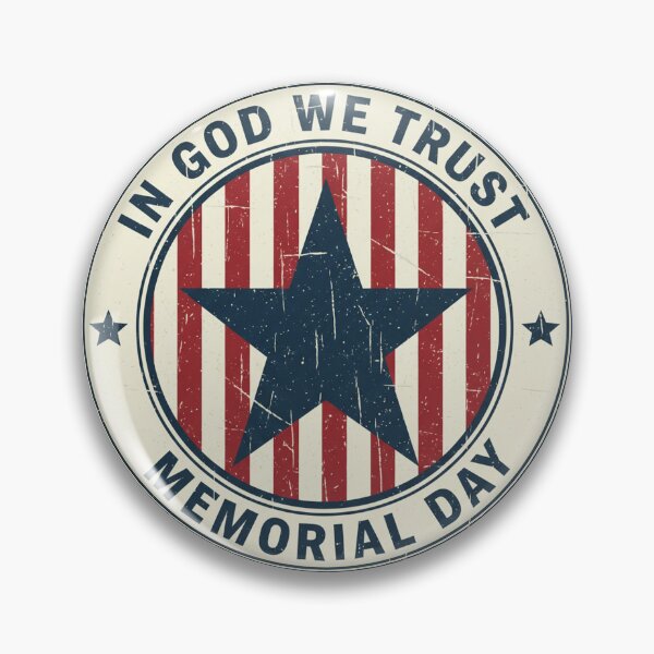 Item preview, Distressed American Flag Star - Memorial Day Tribute Design designed and sold by InkWeaveShop.