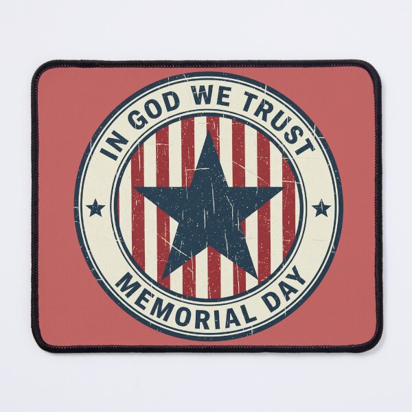 Item preview, Distressed American Flag Star - Memorial Day Tribute Design designed and sold by InkWeaveShop.