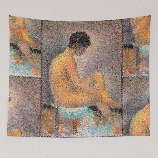 Item preview, Model in Profile by Georges Seurat: Neo Impressionist Nude Poster designed and sold by artofuniverse.