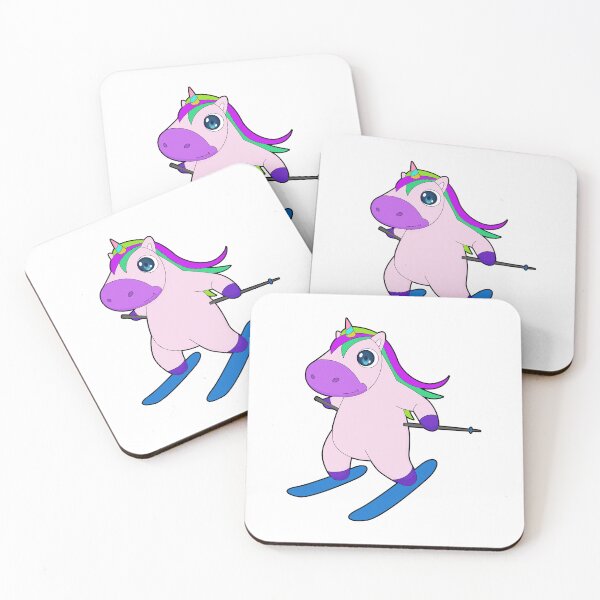Item preview, Unicorn Skier Ski Winter sports designed and sold by Snabdesign84.