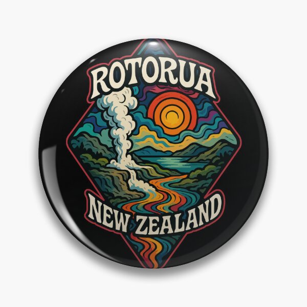 Item preview, Rotorua New Zealand Trippy designed and sold by TomFrontierArt.