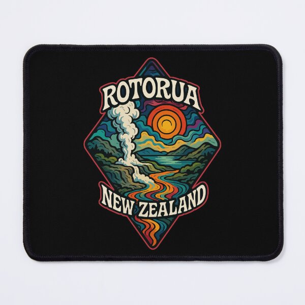 Item preview, Rotorua New Zealand Trippy designed and sold by TomFrontierArt.