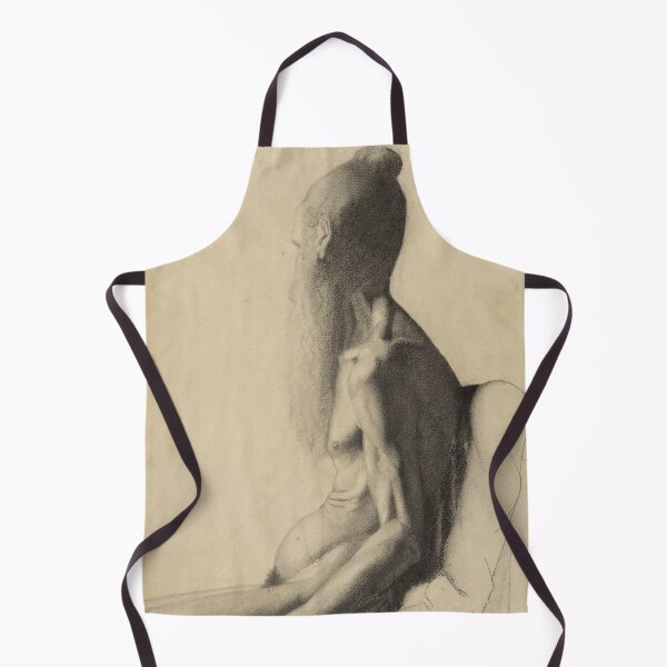 Item preview, Nude Study of an Old Man by Georges Seurat: Neo Impressionist Figure Poster designed and sold by artofuniverse.