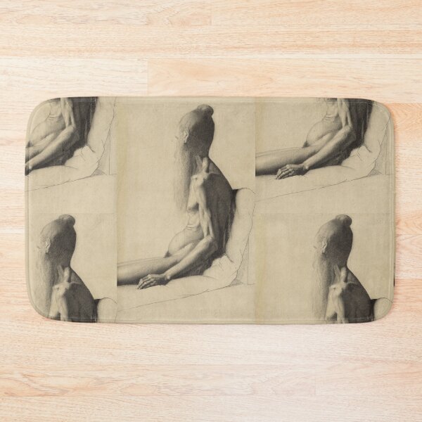 Item preview, Nude Study of an Old Man by Georges Seurat: Neo Impressionist Figure Poster designed and sold by artofuniverse.