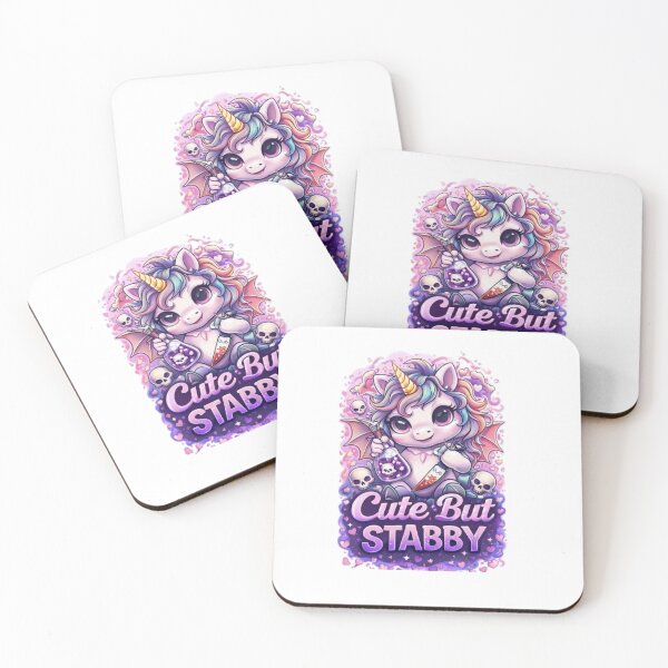 Item preview, Cute But Stabby PNG Unicorn Kawaii Pastel Goth Funny Design Digital Download designed and sold by InkedRebel.