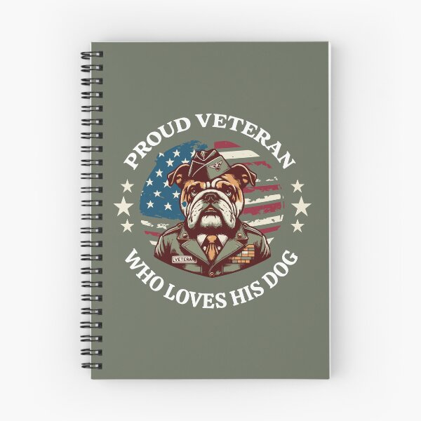 Item preview, Proud Veteran Dog Lover Patriotic Bulldog Military Veteran USA Flag Design designed and sold by Sachie's Studio.