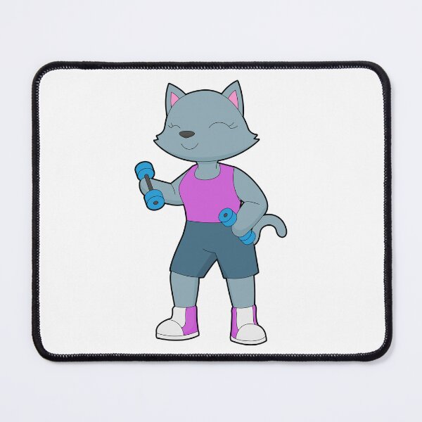 Item preview, Cat Bodybuilder Dumbbells Bodybuilding designed and sold by Snabdesign84.