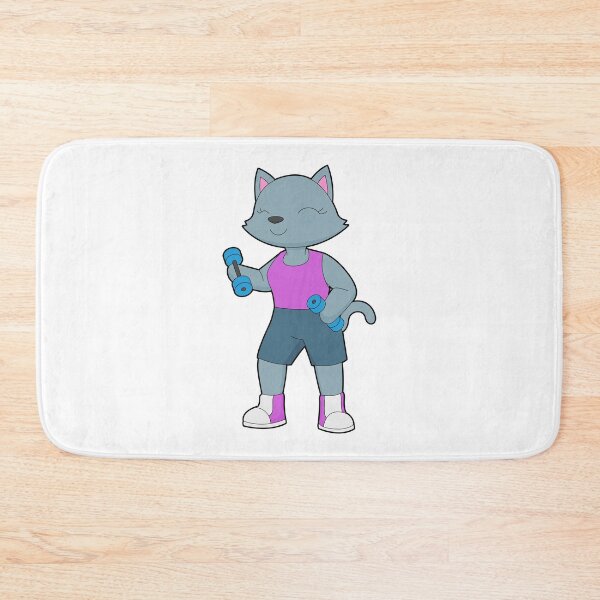 Item preview, Cat Bodybuilder Dumbbells Bodybuilding designed and sold by Snabdesign84.
