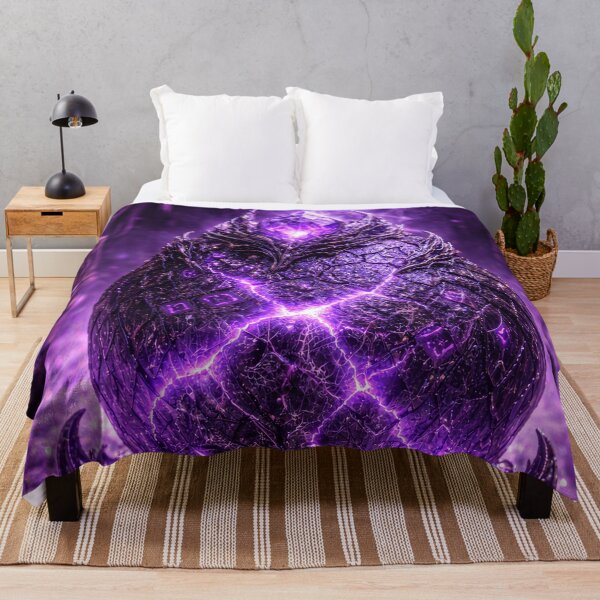 Item preview, Arcane Dragon Egg – Glowing Purple Cracks, Mystical Aura, Powerful Magic, Dark Fantasy Artifact designed and sold by DrakariArt.