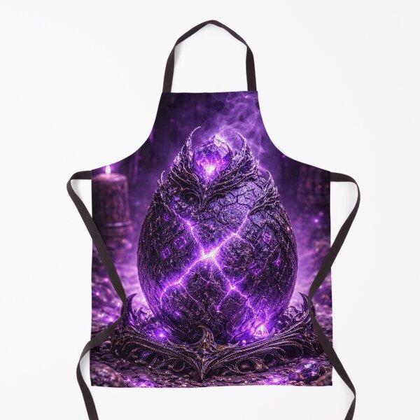 Item preview, Arcane Dragon Egg – Glowing Purple Cracks, Mystical Aura, Powerful Magic, Dark Fantasy Artifact designed and sold by DrakariArt.