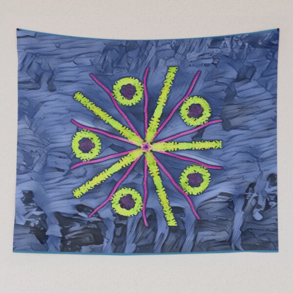 Item preview, Kaleidoscope spokes — Electric Bloom Repeat designed and sold by Getrealdesigns.