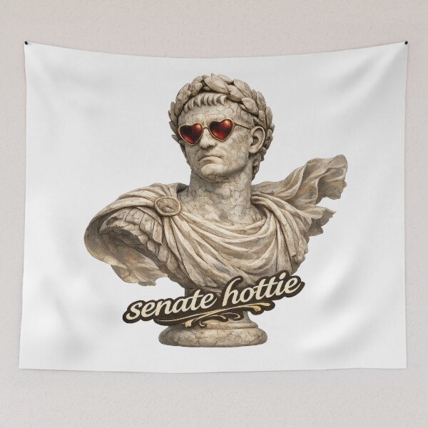 Item preview, Senate Hottie Classical Marble Bust designed and sold by jgvisualarts.