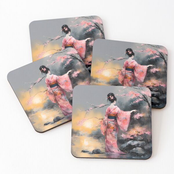 Item preview, Beautiful Japanese geisha waiting  designed and sold by Coolparrotgirl.