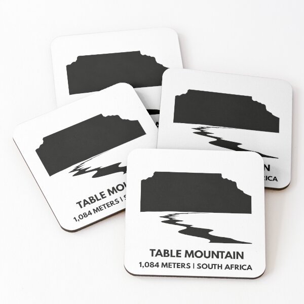 Item preview, Table Mountain - Cape Town Landmark Minimalist Silhouette designed and sold by Path&Peak.