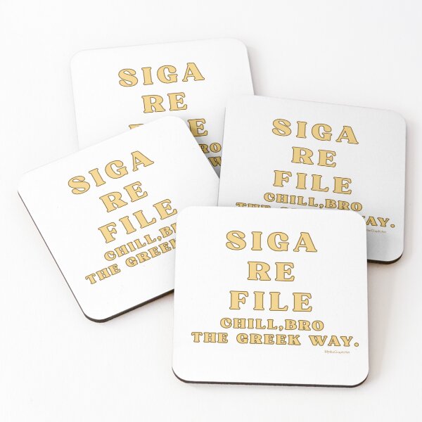 Item preview, Siga Re File – Greek Chill Mood designed and sold by mythographiaart.