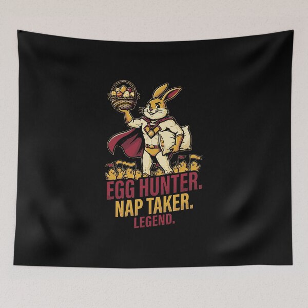 Item preview, Egg Hunter Nap Taker Bunny Shirt – Lazy Easter Humor designed and sold by RoseRoma.