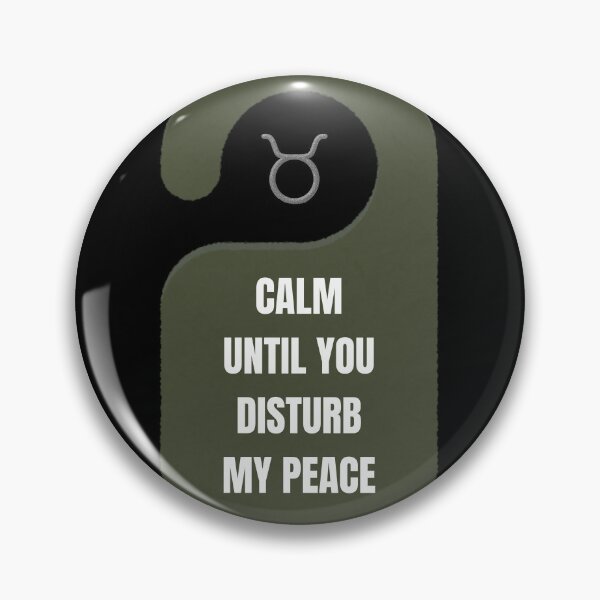 Item preview, Taurus Zodiac Calm Until Disturbed Black Design designed and sold by Milena018.