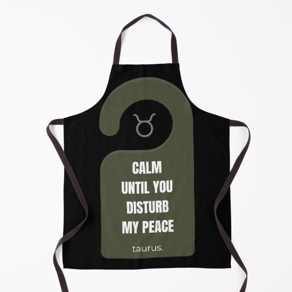 Item preview, Taurus Zodiac Calm Until Disturbed Black Design designed and sold by Milena018.
