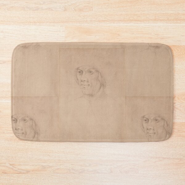 Item preview, Portrait Dhomme Dapres Holbein by Georges Seurat: Minimalist Old Master Study designed and sold by artofuniverse.