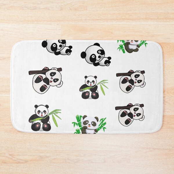 Item preview, Cute Panda Cartoon Collection – Kawaii Bamboo Panda Sticker Set designed and sold by RushVibeWear.