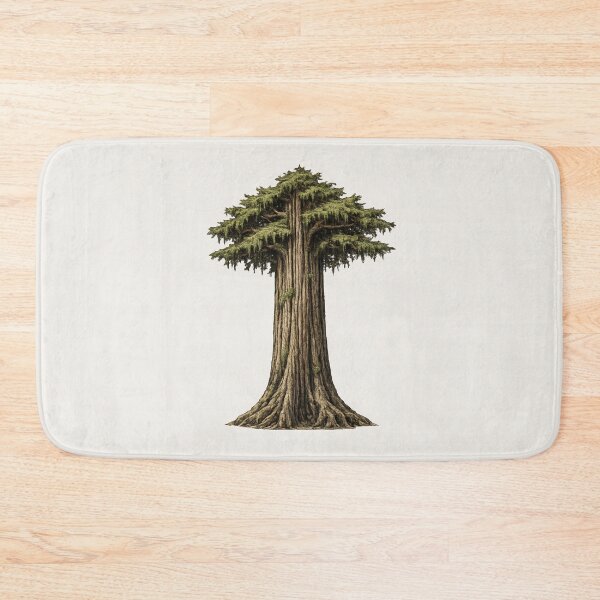 Item preview, Western Redcedar – Old Growth Tree Illustration designed and sold by Ombrya.