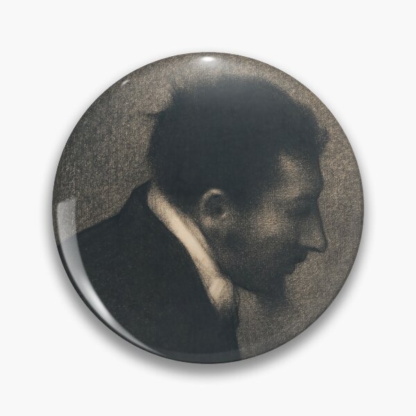 Item preview, Portrait of Edmond Francois Aman Jean by Georges Seurat: Neo Impressionist Portrait designed and sold by artofuniverse.