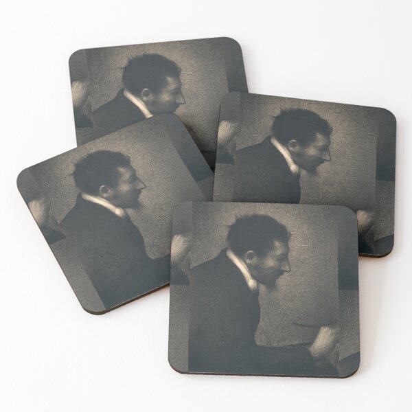 Item preview, Portrait of Edmond Francois Aman Jean by Georges Seurat: Neo Impressionist Portrait designed and sold by artofuniverse.
