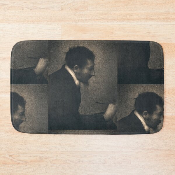 Item preview, Portrait of Edmond Francois Aman Jean by Georges Seurat: Neo Impressionist Portrait designed and sold by artofuniverse.