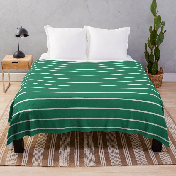 Item preview, Green And White horizontal Pinstripes Pattern designed and sold by pattern-archive.