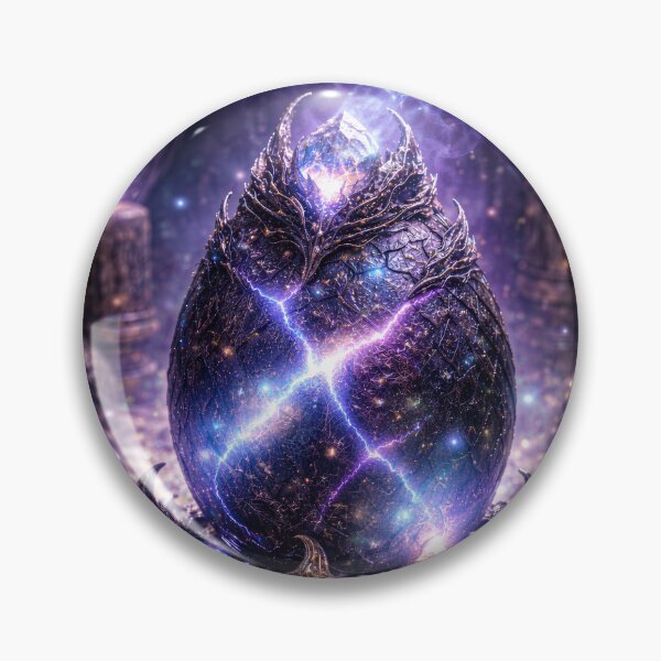 Item preview, Celestial Dragon Egg – Mystical Energy, Cosmic Power, Glowing Purple Aura, Divine Relic designed and sold by DrakariArt.