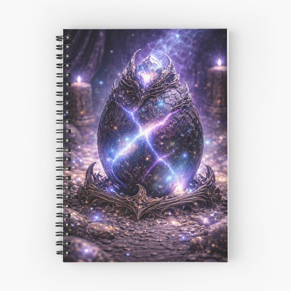 Item preview, Celestial Dragon Egg – Mystical Energy, Cosmic Power, Glowing Purple Aura, Divine Relic designed and sold by DrakariArt.