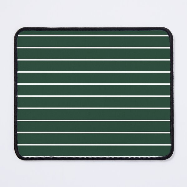 Item preview, Forest Green And White horizontal Pinstripes Pattern designed and sold by pattern-archive.