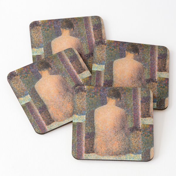 Item preview, Seated Nude 2 by Georges Seurat: Neo Impressionist Pointillist Figurative Poster designed and sold by artofuniverse.