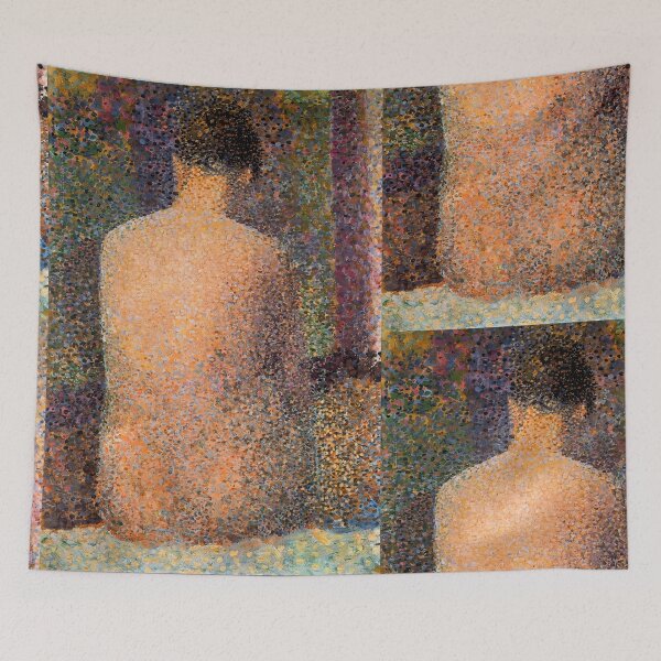 Item preview, Seated Nude 2 by Georges Seurat: Neo Impressionist Pointillist Figurative Poster designed and sold by artofuniverse.