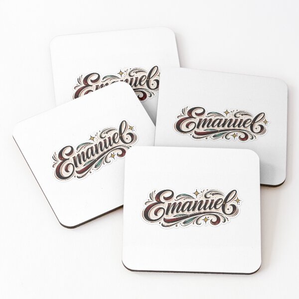 Item preview, Emanuel Sticker – Premium Tattoo Lettering | Tattoo Script | Personalized Name designed and sold by StickerPrénom.
