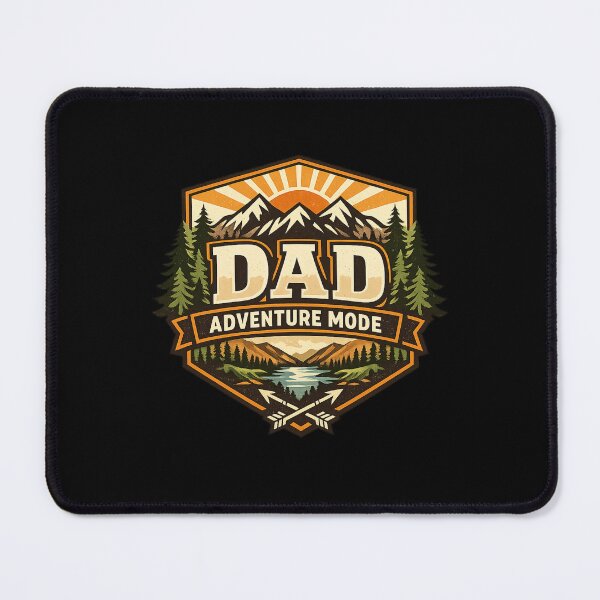 Item preview, Dad Adventure Mode - Bold Outdoor Badge Design designed and sold by MKreative Studio.