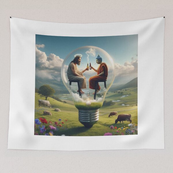 Item preview, Jesus and Buddah designed and sold by Mark Daniels.