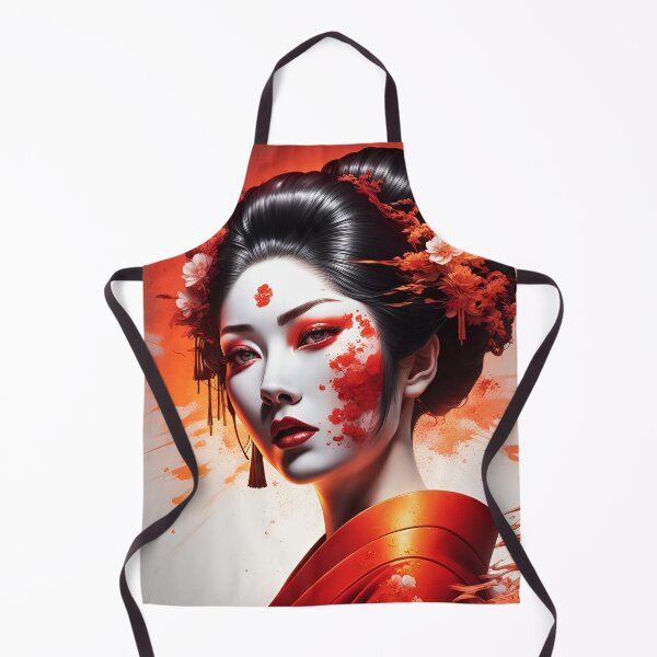 Item preview, Geisha orange and red splash designed and sold by Coolparrotgirl.