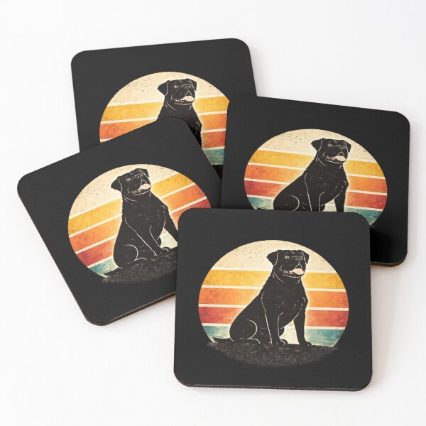 Item preview, American Bulldog Sunset Silhouette Retro Dog Lover Gift designed and sold by ZEBBEDE - Minimal Streetwear .