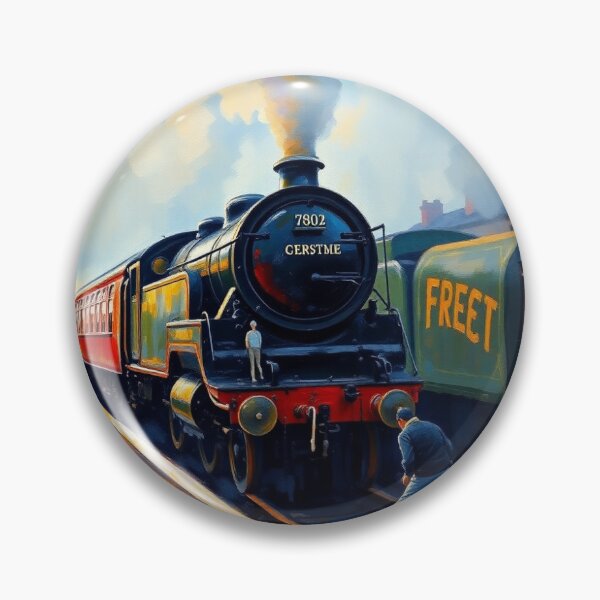 Artikelvorschau, Eine Dampflok im Bahnhof von Newcastle. entworfen und verkauft von oldMastersofart.