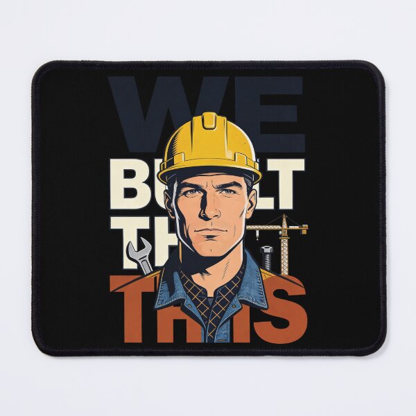 Item preview, We Built This Construction Shirt – Builder Worker Job Design designed and sold by RoseRoma.