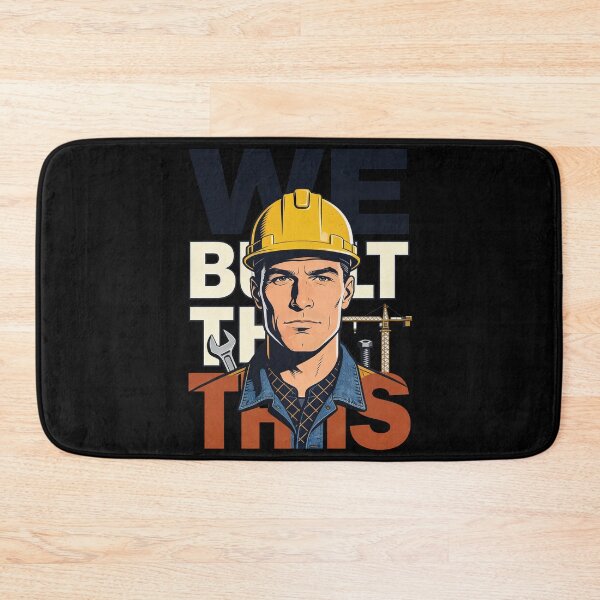 Item preview, We Built This Construction Shirt – Builder Worker Job Design designed and sold by RoseRoma.