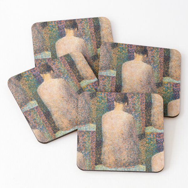 Item preview, Seated Nude 3 by Georges Seurat: Neo Impressionist Pointillist Fine Art Print designed and sold by artofuniverse.
