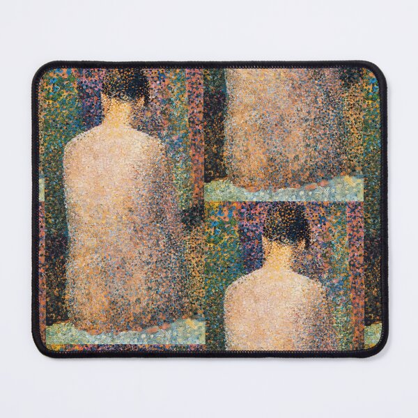 Item preview, Seated Nude 3 by Georges Seurat: Neo Impressionist Pointillist Fine Art Print designed and sold by artofuniverse.