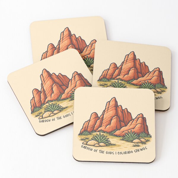 Item preview, Garden of the Gods Colorado Illustration – Red Rock Desert Landscape Southwest Design designed and sold by SimplyJasper.