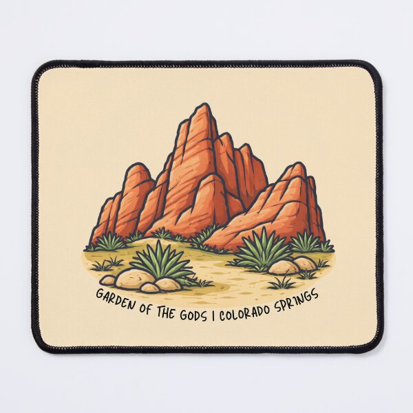 Item preview, Garden of the Gods Colorado Illustration – Red Rock Desert Landscape Southwest Design designed and sold by SimplyJasper.