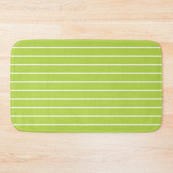Item preview, Lime And White horizontal Pinstripes Pattern designed and sold by pattern-archive.