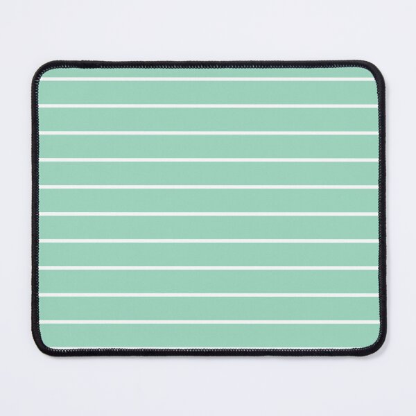Item preview, Mint And White horizontal Pinstripes Pattern designed and sold by pattern-archive.